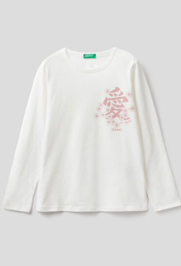 T-Shirt mit Langen Ärmeln aus Bio-Baumwolle