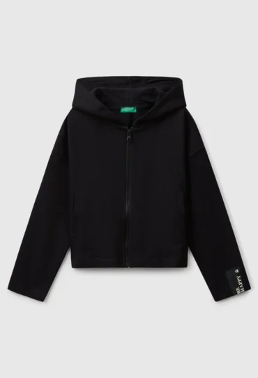 Kapuzenjacke mit Reißverschluss