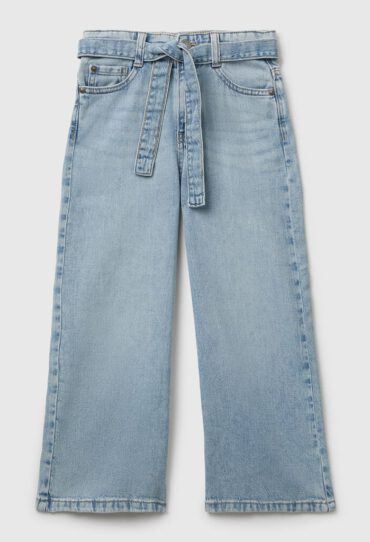 Wide-Fit Jeans mit Schärpe