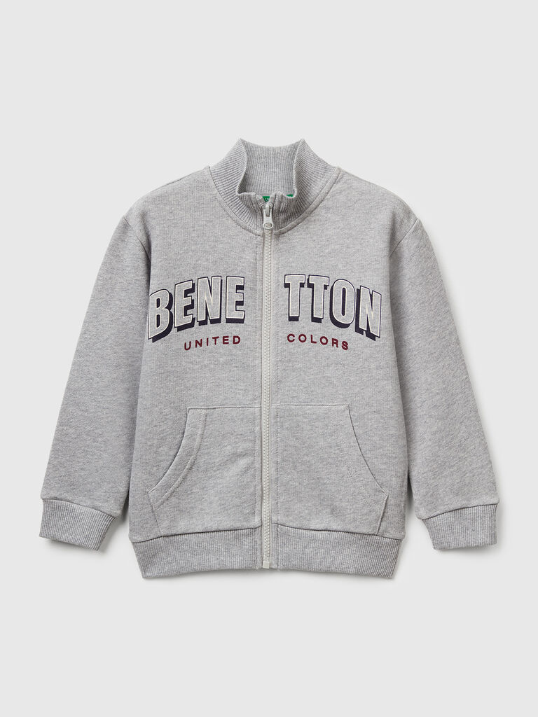 Baumwoll-Sweatshirt mit Logo