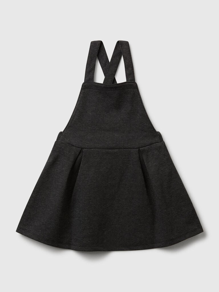 Latzrock mit Hahnentrittmuster