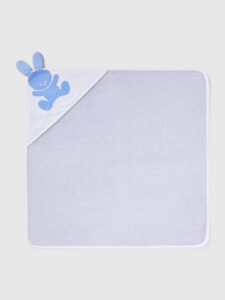 Quadratischer Bademantel aus Baumwollfrottee