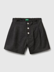 Shorts mit Hahnentrittmuster