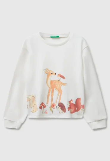 Sweatshirt mit Animal-Print