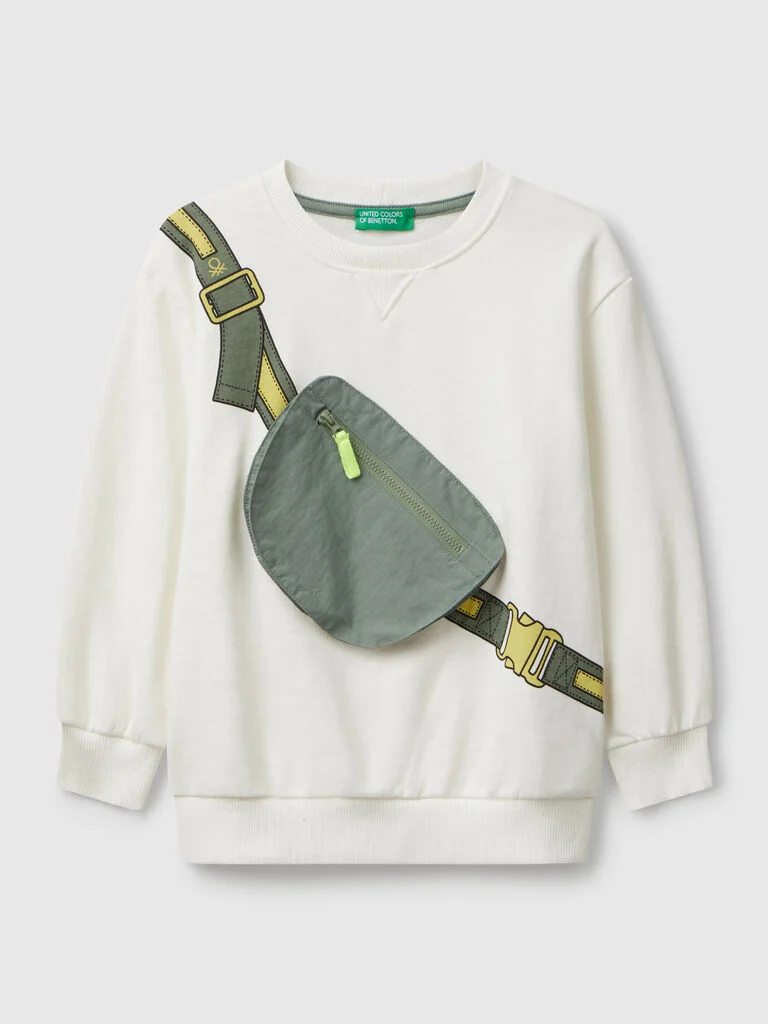 Sweatshirt mit Beutel