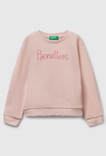 Sweatshirt mit Glitzer-Print