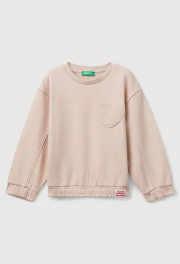 Sweatshirt mit Herz-Patch