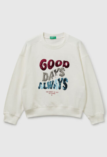 Sweatshirt mit Pailletten