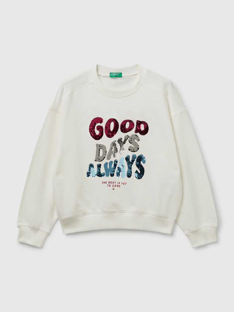 Sweatshirt mit Pailletten