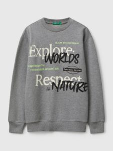 Sweatshirt mit Slogan-Print