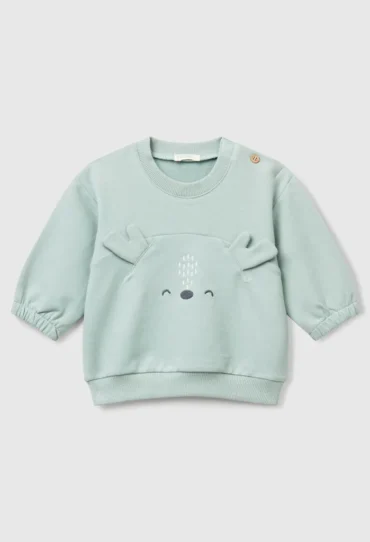 Sweatshirt-mit-Stickerei-und-Patch
