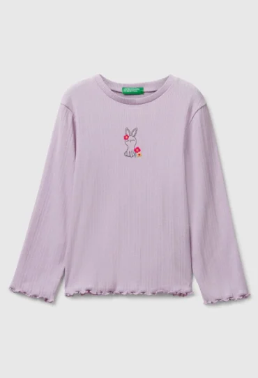 T-Shirt mit Stickerei