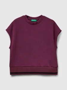 Ärmelloser Pullover aus elastischem Modal