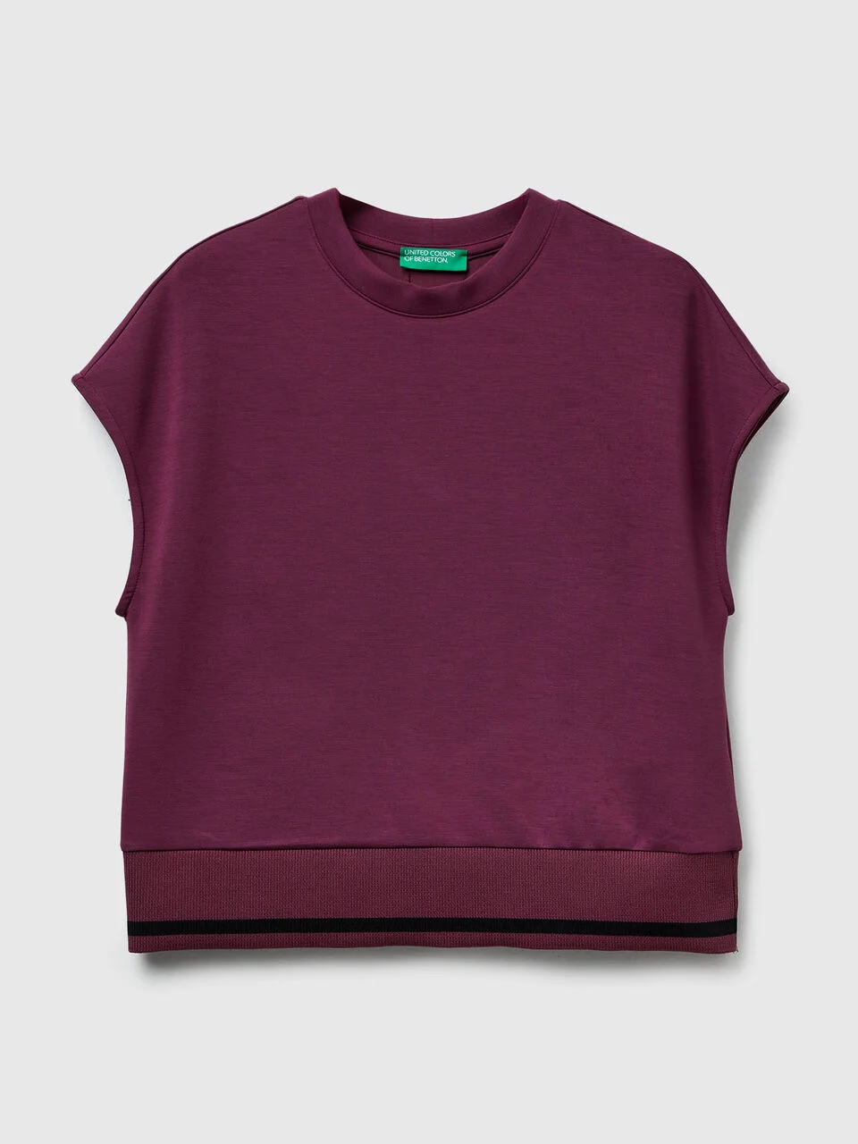 Ärmelloser Pullover aus elastischem Modal