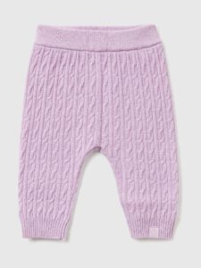 Geflochtene Hose aus Wollmischung