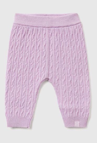 Geflochtene Hose aus Wollmischung