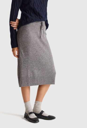 Midirock aus Kaschmirmischung