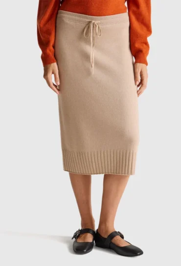 Midirock aus Kaschmirmischung