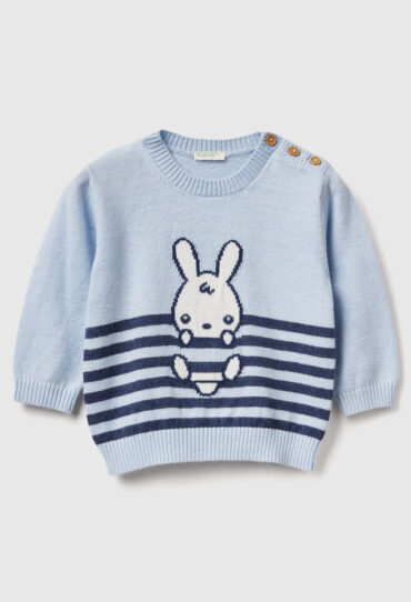 Pullover mit Intarsienarbeit