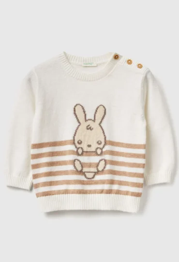 Pullover mit Intarsienarbeit