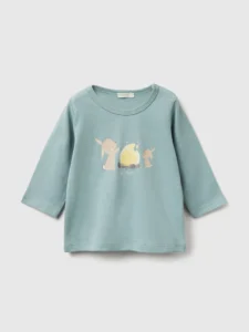 T-Shirt aus Baumwolle mit Aufdruck