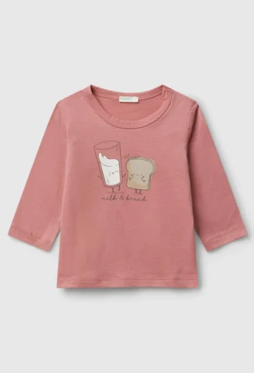 T-Shirt aus Baumwolle mit Rundhalsausschnitt