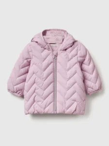 Wattierte Daunenjacke mit Ohren