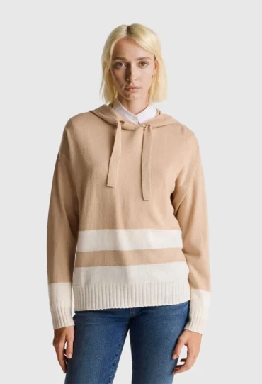 eiger Pullover aus Kaschmirmischung mit Kapuze