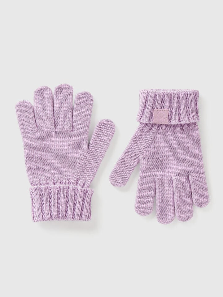Handschuhe aus Woll- und Viskosemischung