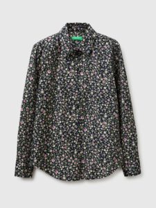 Gemustertes Hemd aus leichter Baumwolle