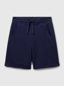 Bermudashorts aus reinem Baumwollfleece