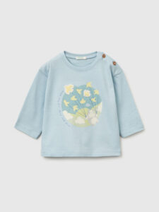 Bio-Baumwoll-T-Shirt mit Aufnäher