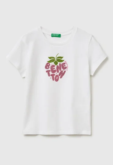 Glitzerdruck-T-Shirt