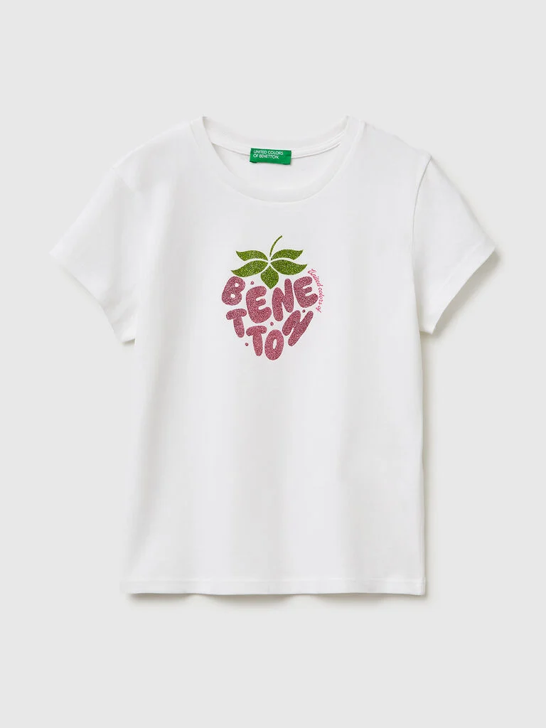 Glitzerdruck-T-Shirt