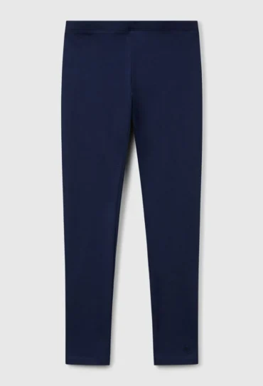 Leggings aus elastischer Baumwolle mit Logo