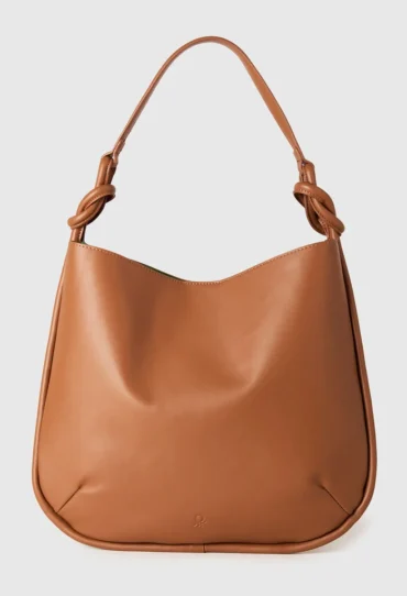 Maxi-Hobo-Tasche in Lederfarbe
