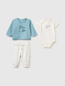 Set aus Sweatshirt, Body und Hose