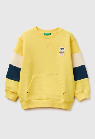 Sweatshirt mit geschlossenem Farbblock
