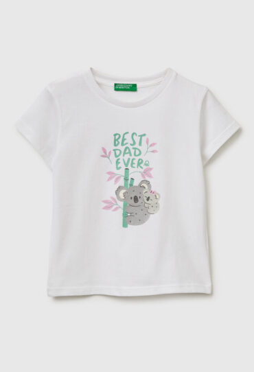 T-Shirt mit Aufdruck und Glitzer