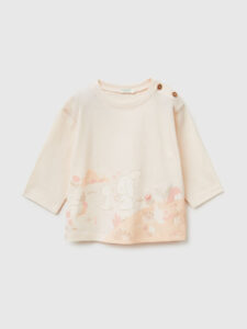 T-Shirt mit Stickerei und Druck