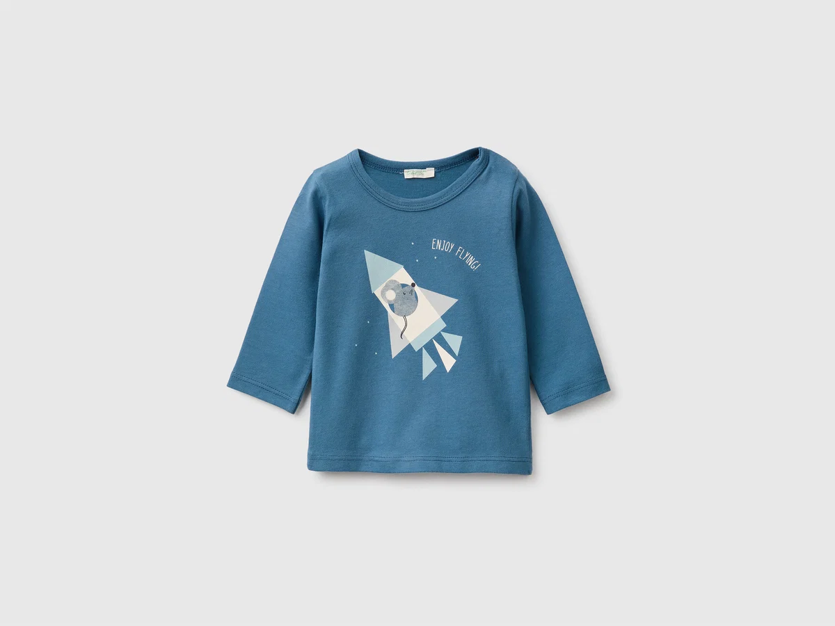Bedrucktes T-Shirt aus Bio-Baumwolle
