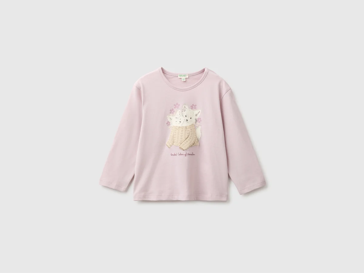 T-Shirt aus Bio-Baumwolle mit Print