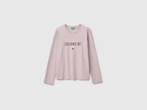 Langärmeliges T-Shirt mit Stickerei