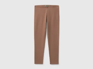 Leggings aus Stretch-Baumwolle mit Logo