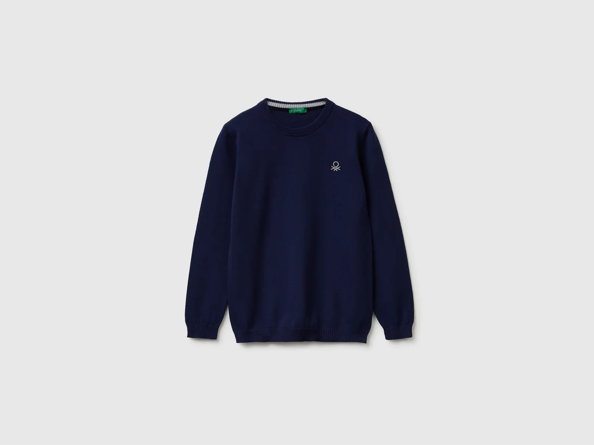 Pullover aus 100_ Baumwolle mit Logo