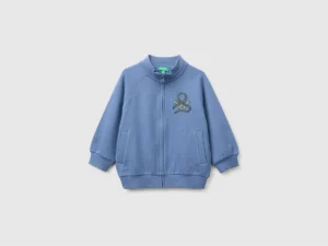 Sweatshirt mit Reißverschluss und Logo